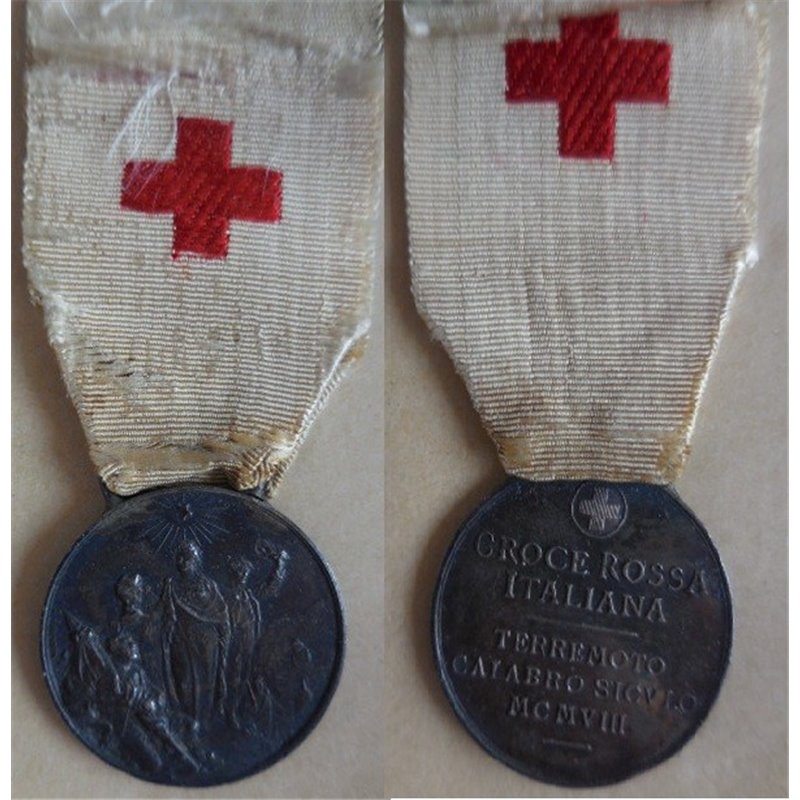 CrI medaglia per i soccorritori della Croce Rossa Terremoto calabro-siculo 1908