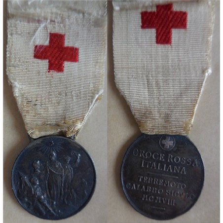 CrI medaglia per i soccorritori della Croce Rossa Terremoto calabro-siculo 1908