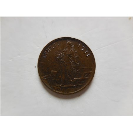 1 centesimo 1911 FDC