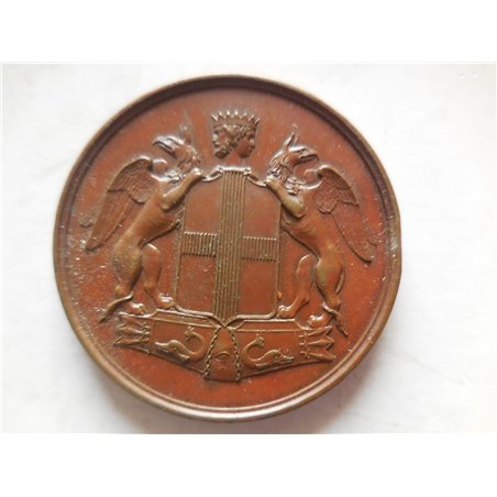 Genova medaglia il Re inaugura la ferrovia Ligure Subalpina 1854