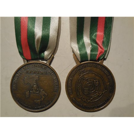 Medaglia di benemerenza per gli aiuti ai terremotati sisma Umbro marchigiano 1997