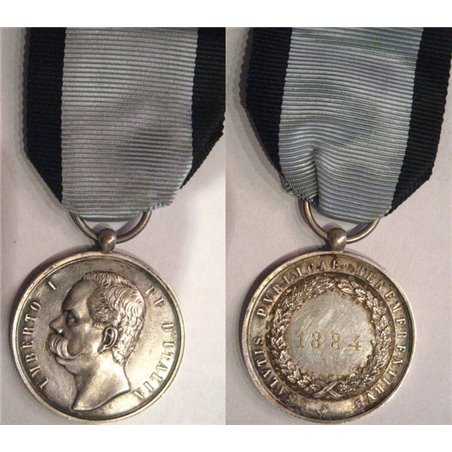 Umberto I medaglia ai benemeriti della salute pubblica 1884