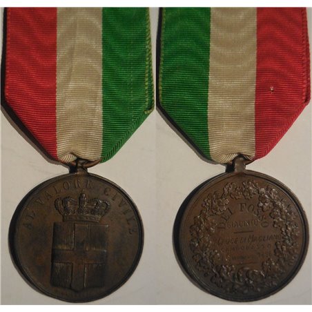 medaglia in bronzo al valore civile 1896