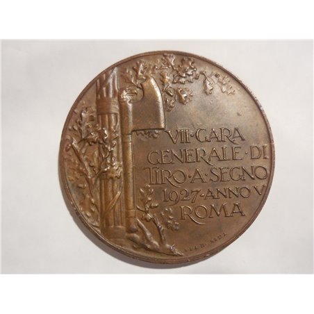 Medaglia VII gara generale di tiro a segno Roma 1927