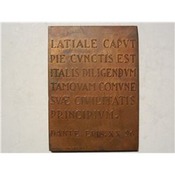Roma Placchetta 37 congresso società Dante Alighieri 1932 2