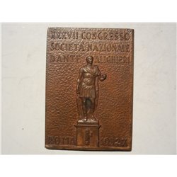 Roma Placchetta 37 congresso società Dante Alighieri 1932