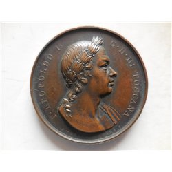 Gran Ducato di Toscana medaglia inaugurazione monumento a Pietro Leopoldo 1833
