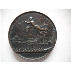 Gran Ducato di Toscana medaglia per l'ampliamento delle franchigie a Livorno 1834 2
