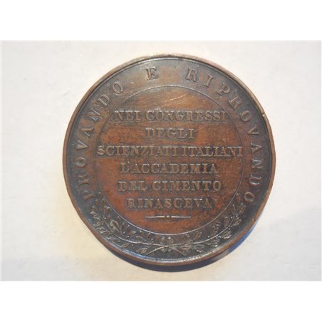 Medaglia a ricordo del 3 congresso degli scienziati a Firenze 1841