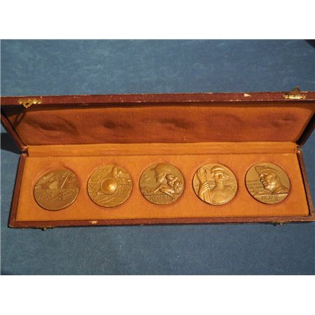 Serie di 5 medaglie per la fondazione dell'Impero 1935-36