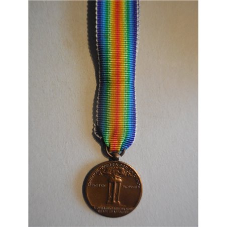 Medaglia mignon interalleata per la vittoria 1914 1918