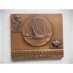 Placca regate internazionali Palermo 1938 RYCI e RFIV
