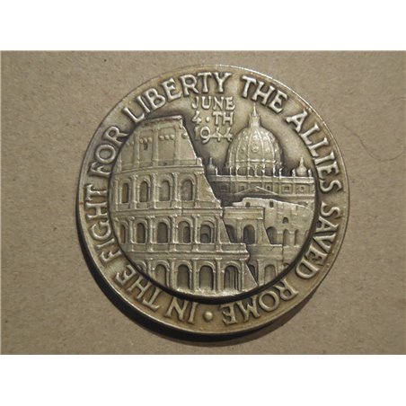 Medaglia liberazione di Roma grazie alle truppe alleate 1944