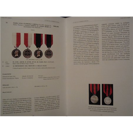 Catalogo le medaglie dei Borbone di Parma autore A. Turricchia