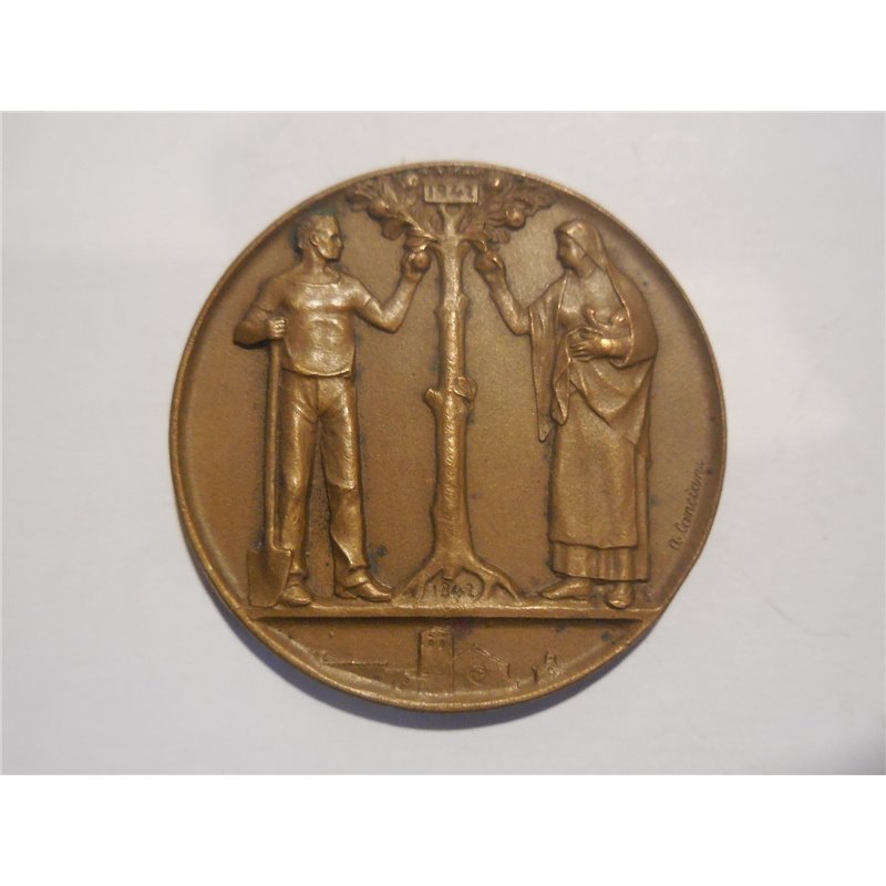 Medaglia centenario cassa di risparmio Trieste 1841 1941 40mm