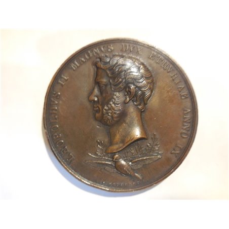 Leopoldo II di Toscana medaglia per la bonifica della maremma 1938