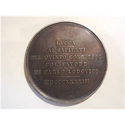 Medaglia 5 congresso degli scienziati italiani a Lucca 1843 2