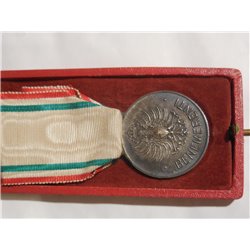Medaglia ai benemerenti della Croce Rossa CRI in argento in astuccio 