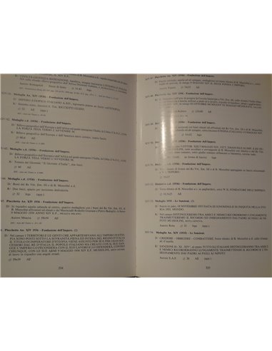 Catalogo 25 anni di medaglie e decorazioni mussoliniane