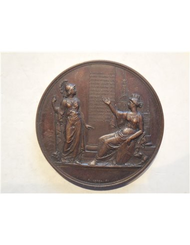 Medaglia a ricordo del 6 congresso degli scienziati a Milano 1844