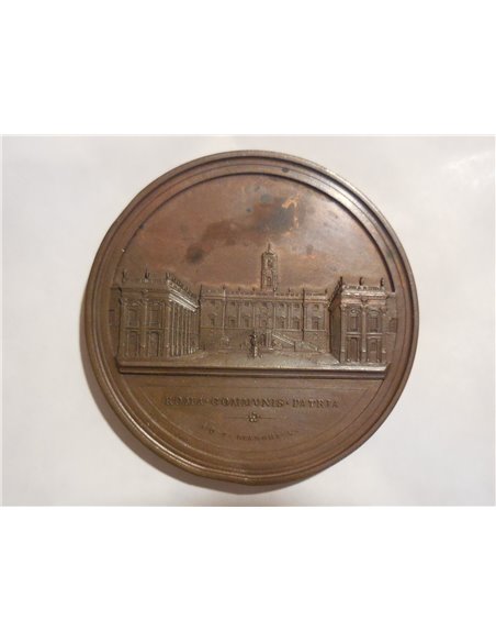 Medaglia a ricordo congresso degli scienziati a Roma 1873