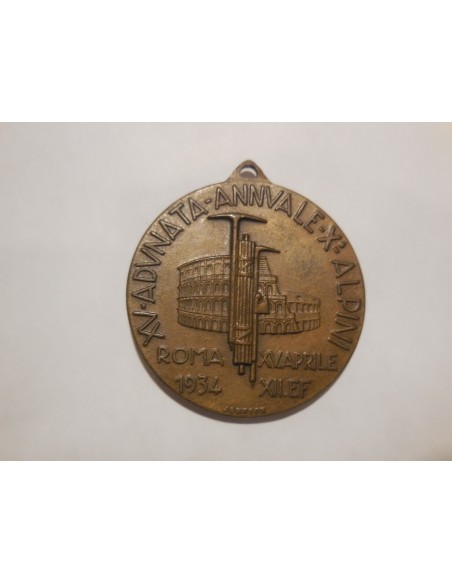 medaglia adunata nazionale alpini Roma 1934