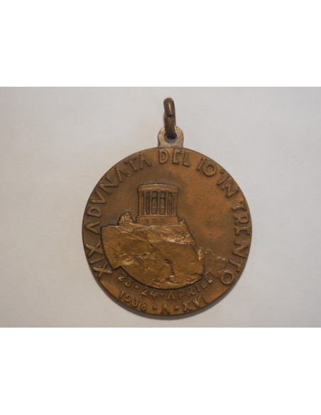 Medaglia adunata nazionale alpini Trento 1938