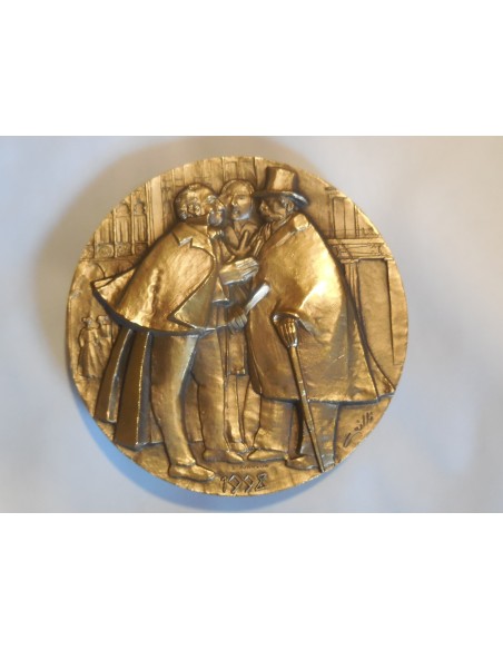 Medaglia caffè Pedrocchi Padova 1998 70mm incisore Grilli