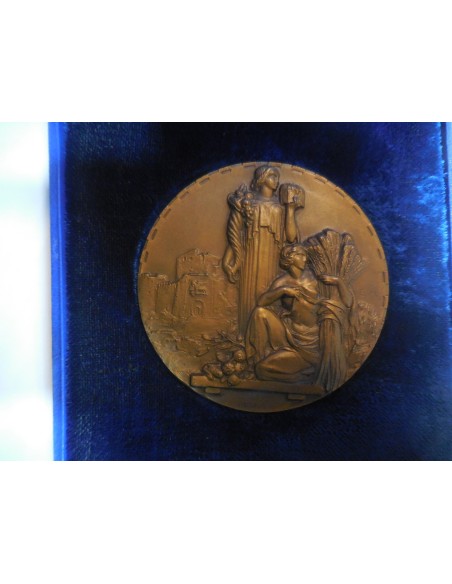 Medaglia centenario banca cassa di risparmio Gorizia 1931 60mm