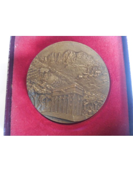 Medaglia inaugurazione sede centrale banca Bolzano 1941 in astuccio 60mm