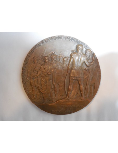 Medaglia Publio Virgilio Marone bimillenario nascita 1930 82mm