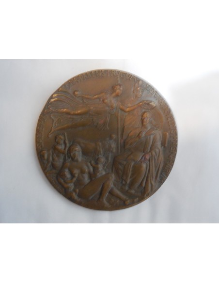 Medaglia Publio Virgilio Marone bimillenario nascita 1930 82mm